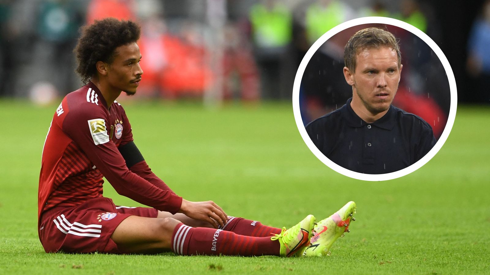 GFX Leroy Sane Julian Nagelsmann FC Bayern München 0821