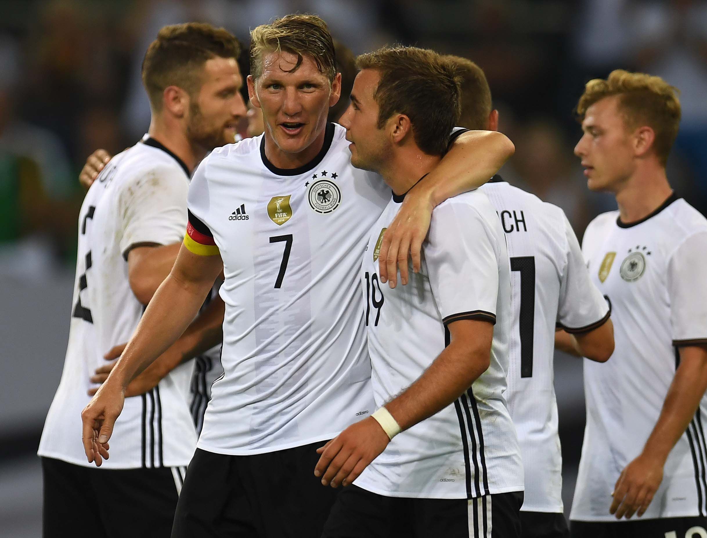 Bastian Schweinsteiger Mario Gotze Germany