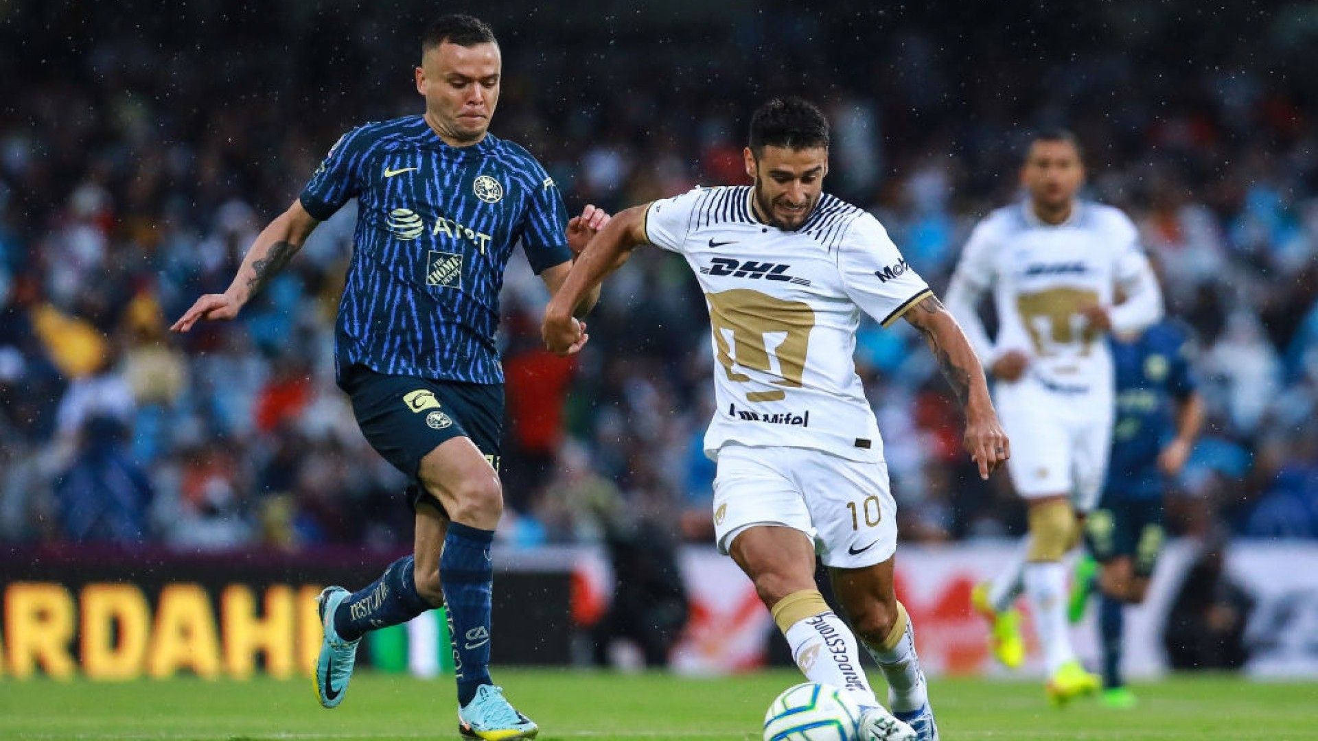 Jonathan Rodríguez Eduardo Salvio Pumas América Apertura 2022