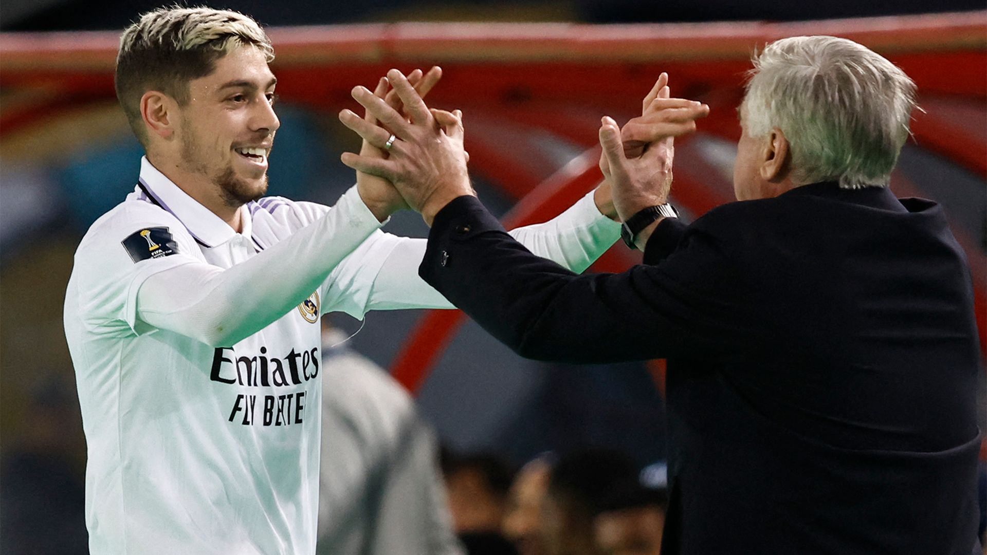 Carlo Ancelotti Fede Valverde Real Madrid club world cup final 2023