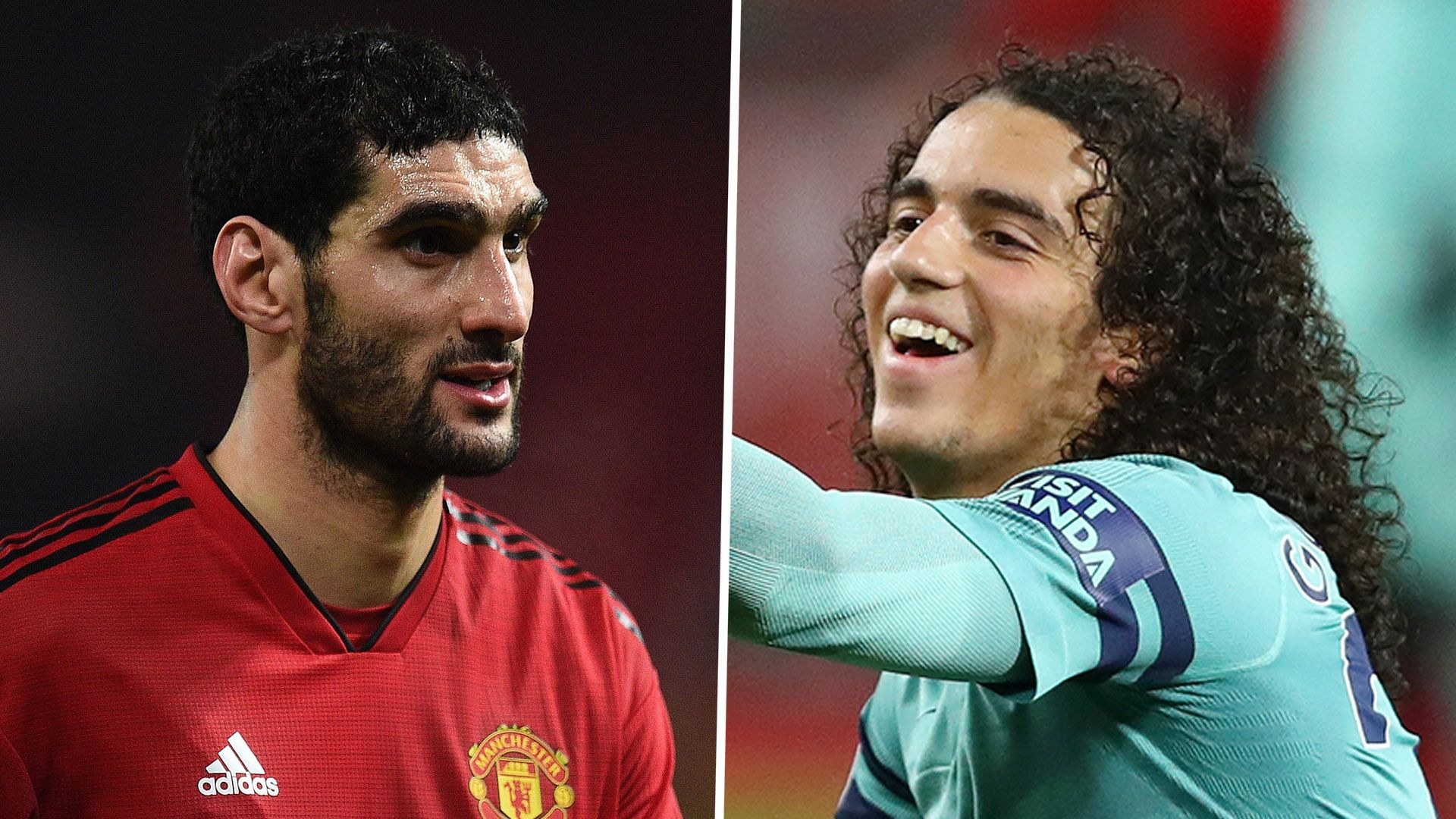 Marouane Fellaini Matteo Guendouzi Man Utd Arsenal