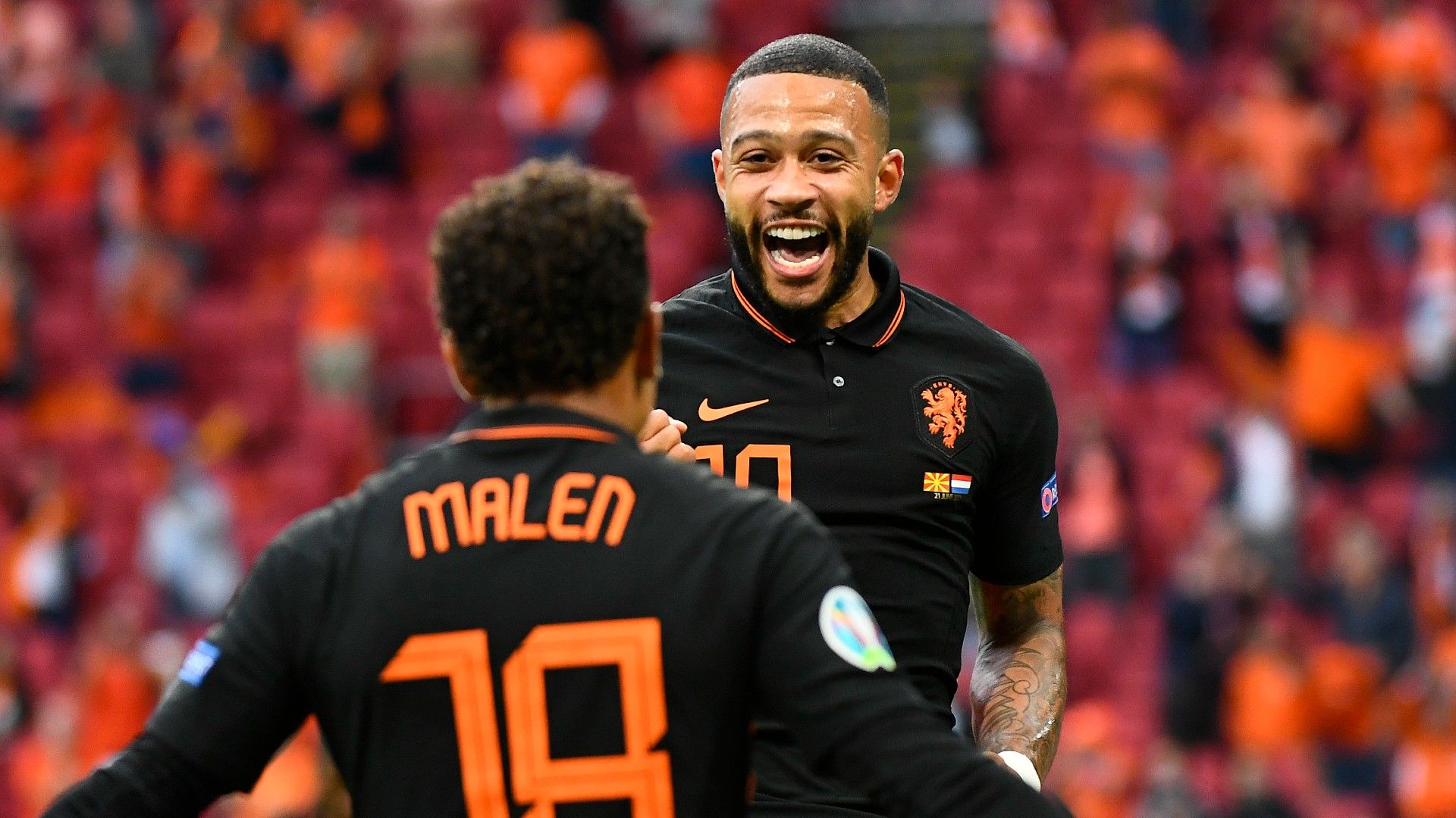 Memphis Depay Netherlands North Macedonia Euro 2020