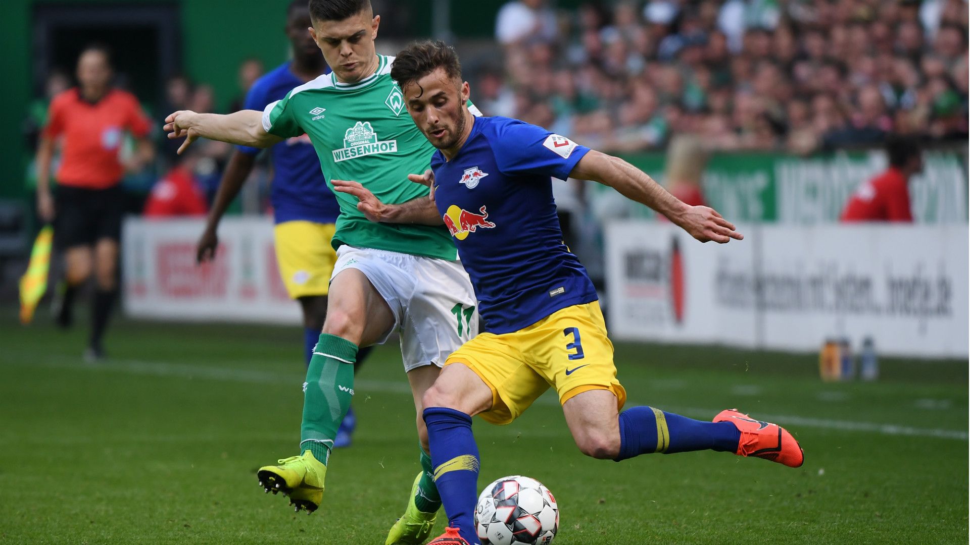 MILOT RASHICA WERDER BREMEN PABLO SARACCHI RB LEIPZIG GERMAN BUNDESLIGA 18052019