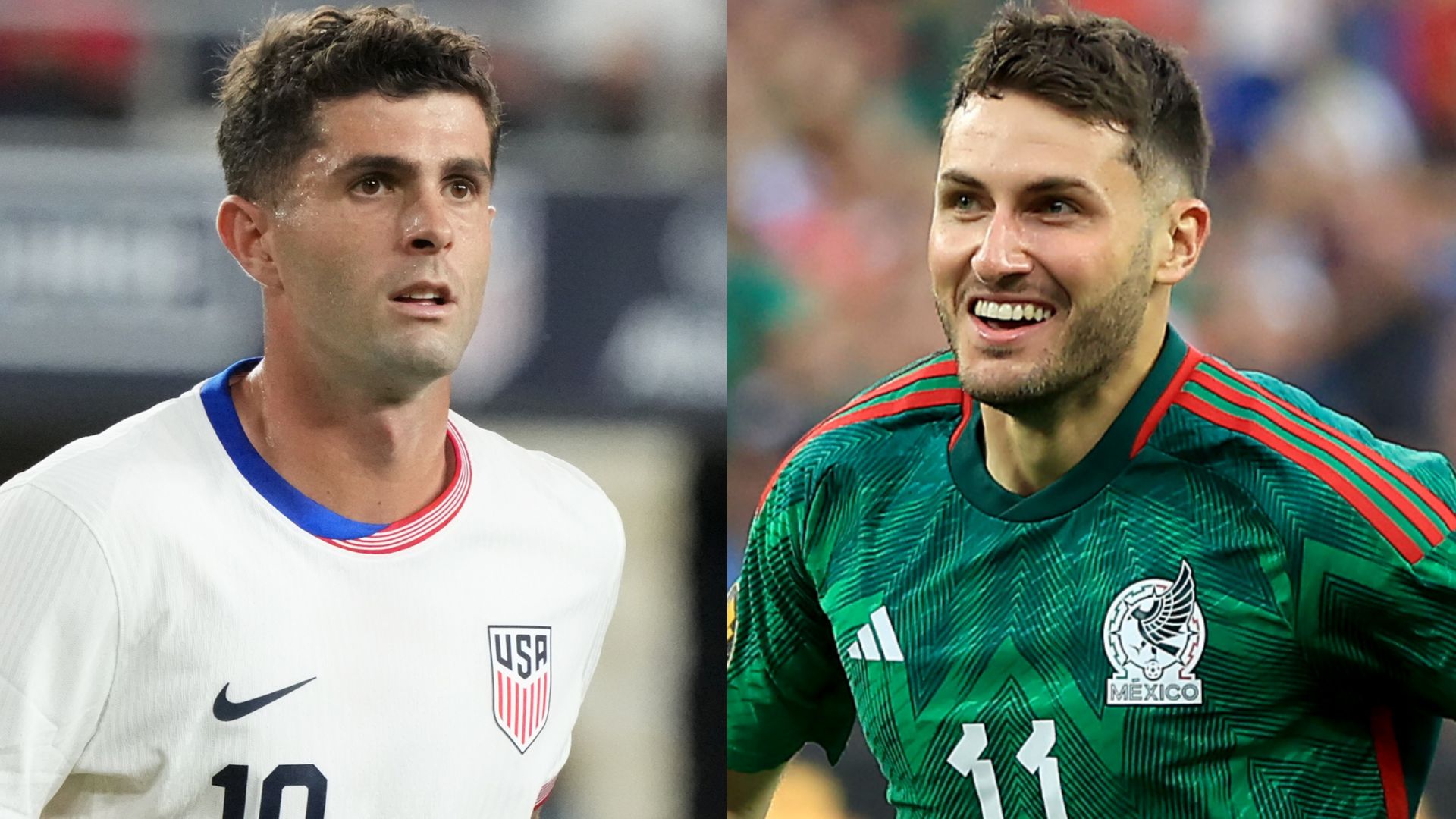 Christian Pulisic Santiago Gimenez USMNT Mexico