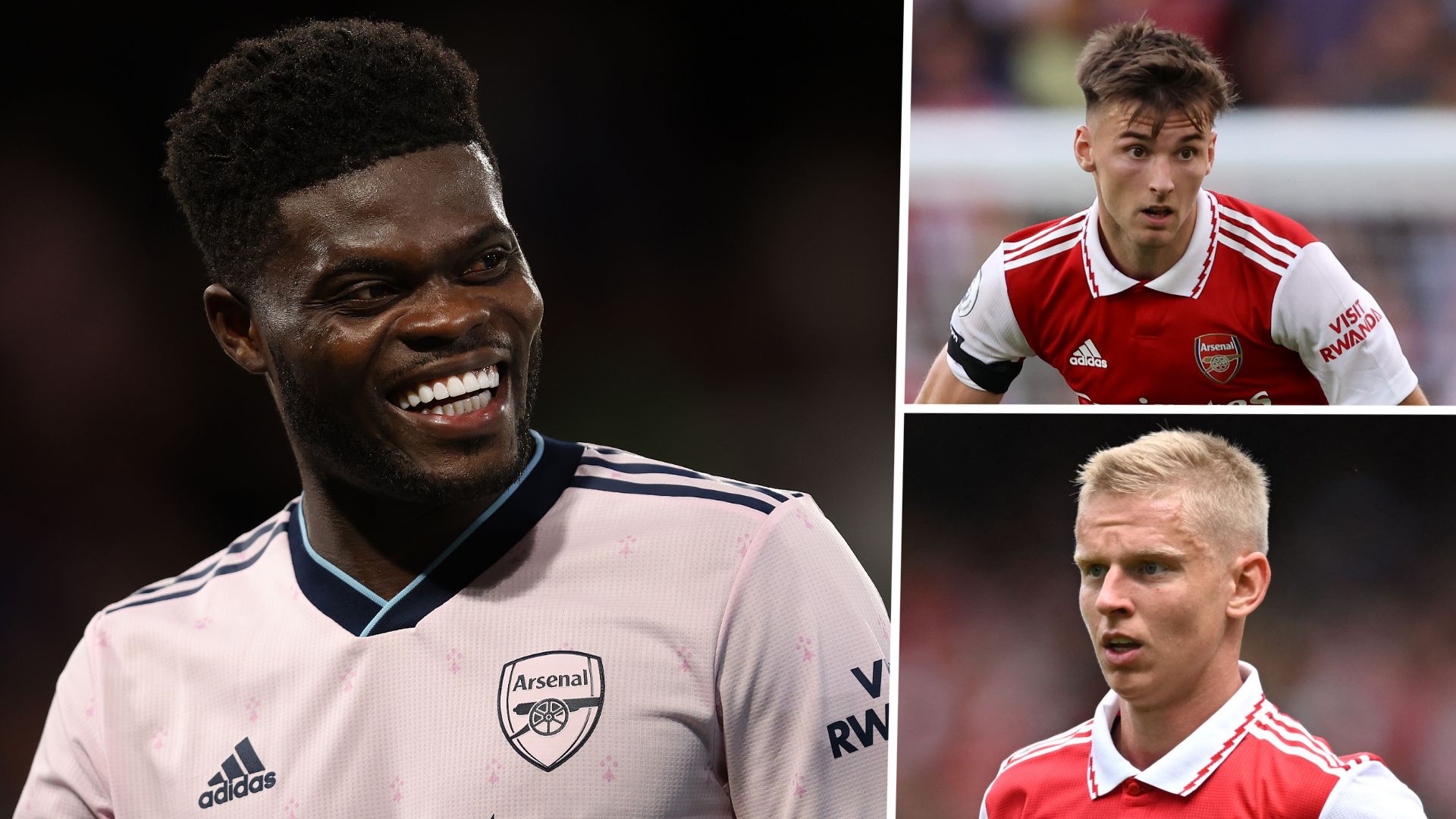 Thomas Partey Kieran Tierney Oleksandr Zinchenko