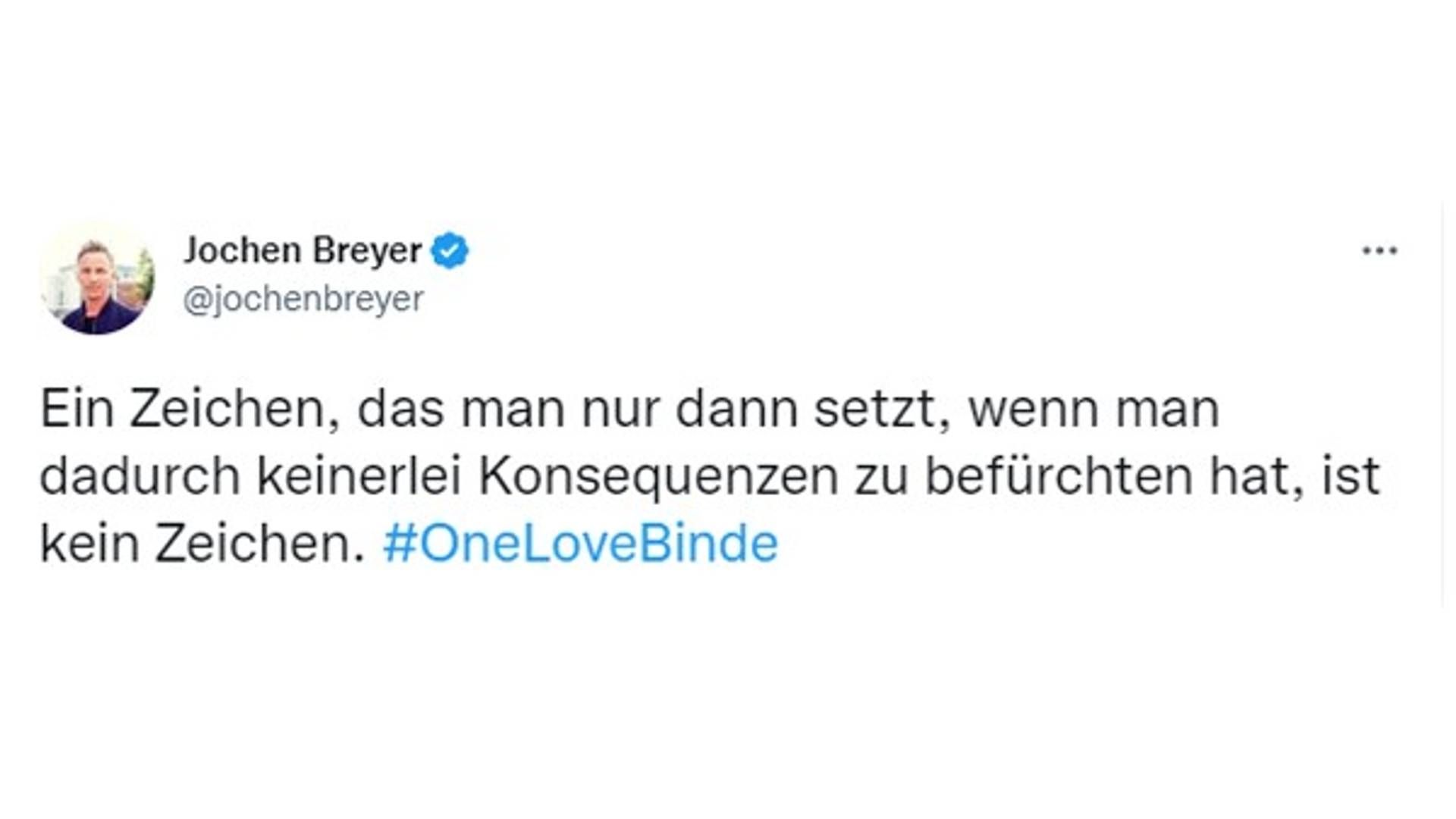 One Love Netzreaktionen