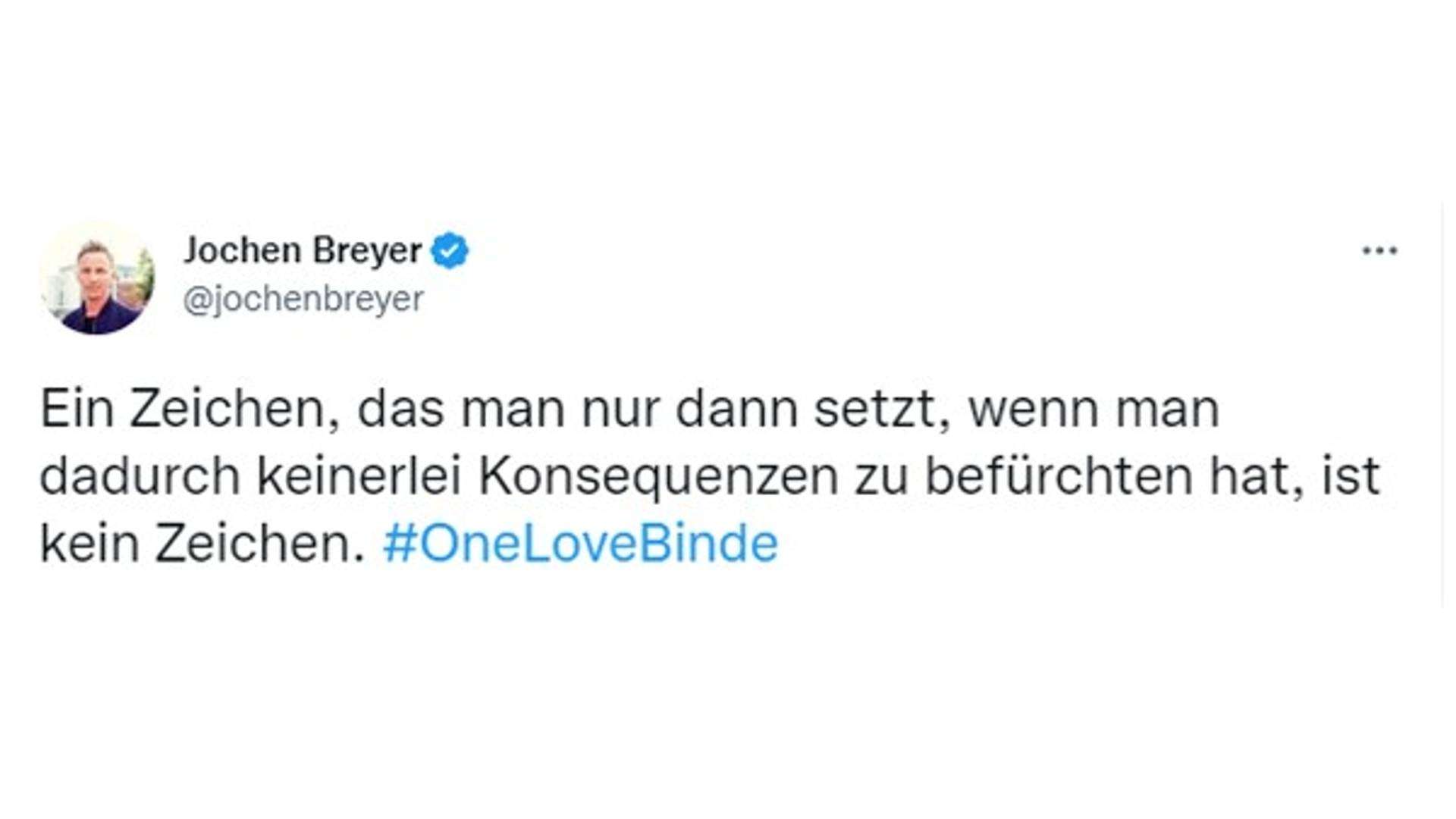 One Love Netzreaktionen
