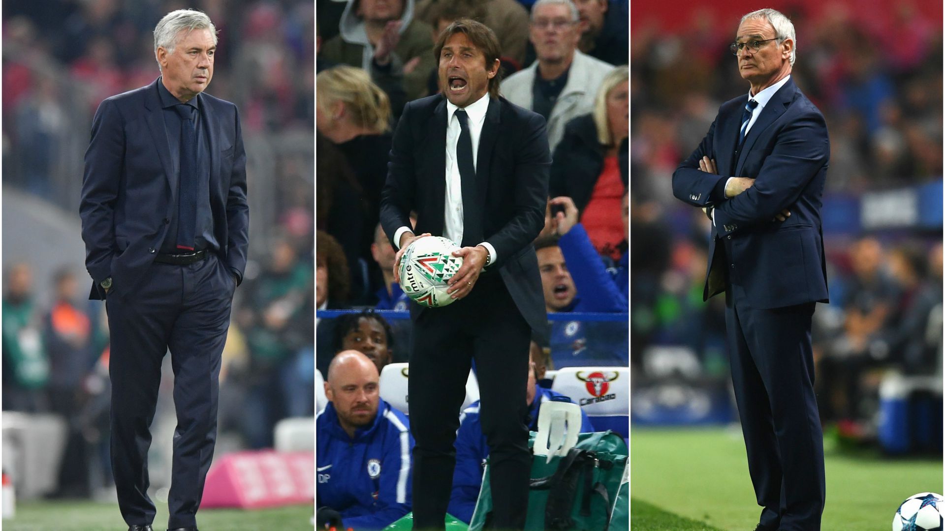 Ancelotti Conte Ranieri - Italy