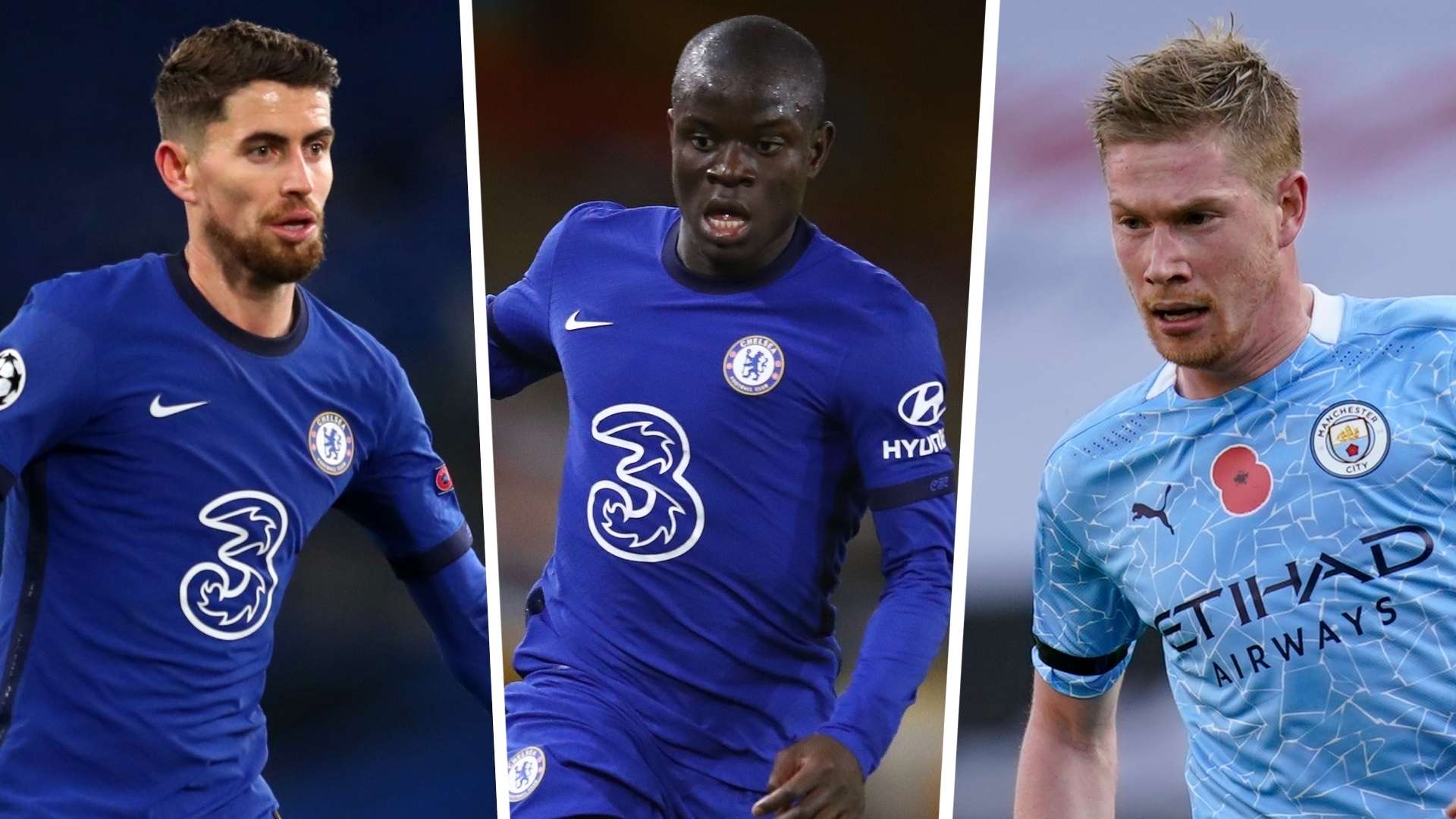 Jorginho & Kante & De Bruyne