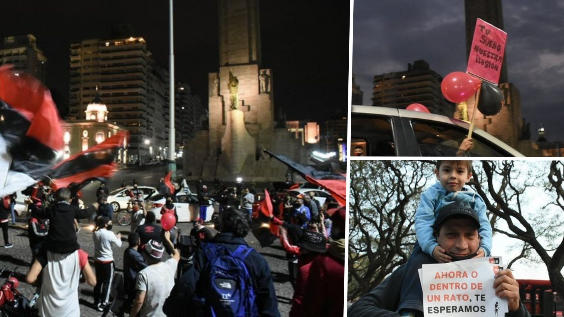 caravana Newells Messi rosario 27082020