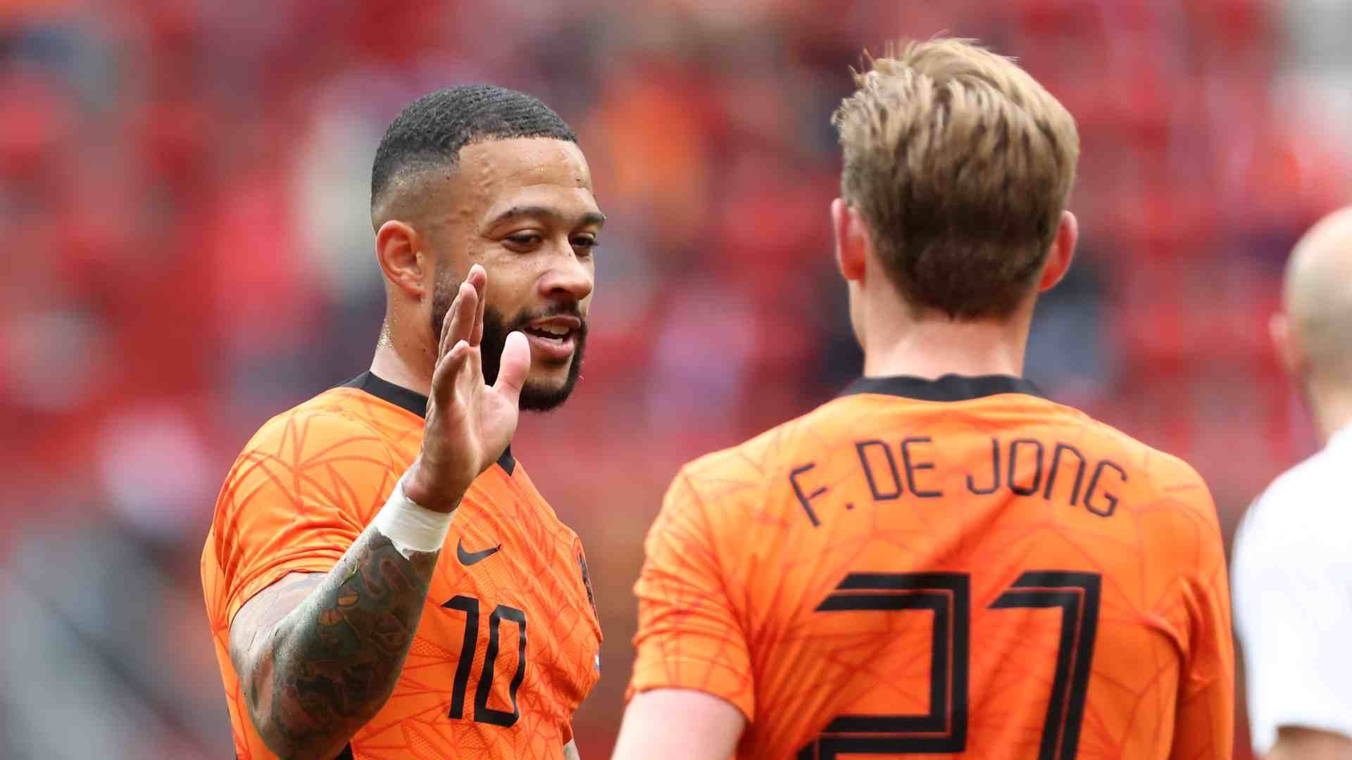 Memphis Depay Frenkie de Jong 20210606