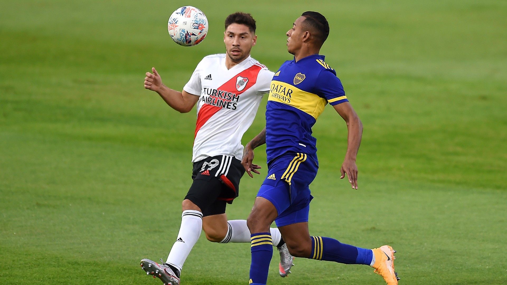 Sebastian Villa Gonzalo Montiel Boca Juniors River Plate Copa Liga Profesional 16052021