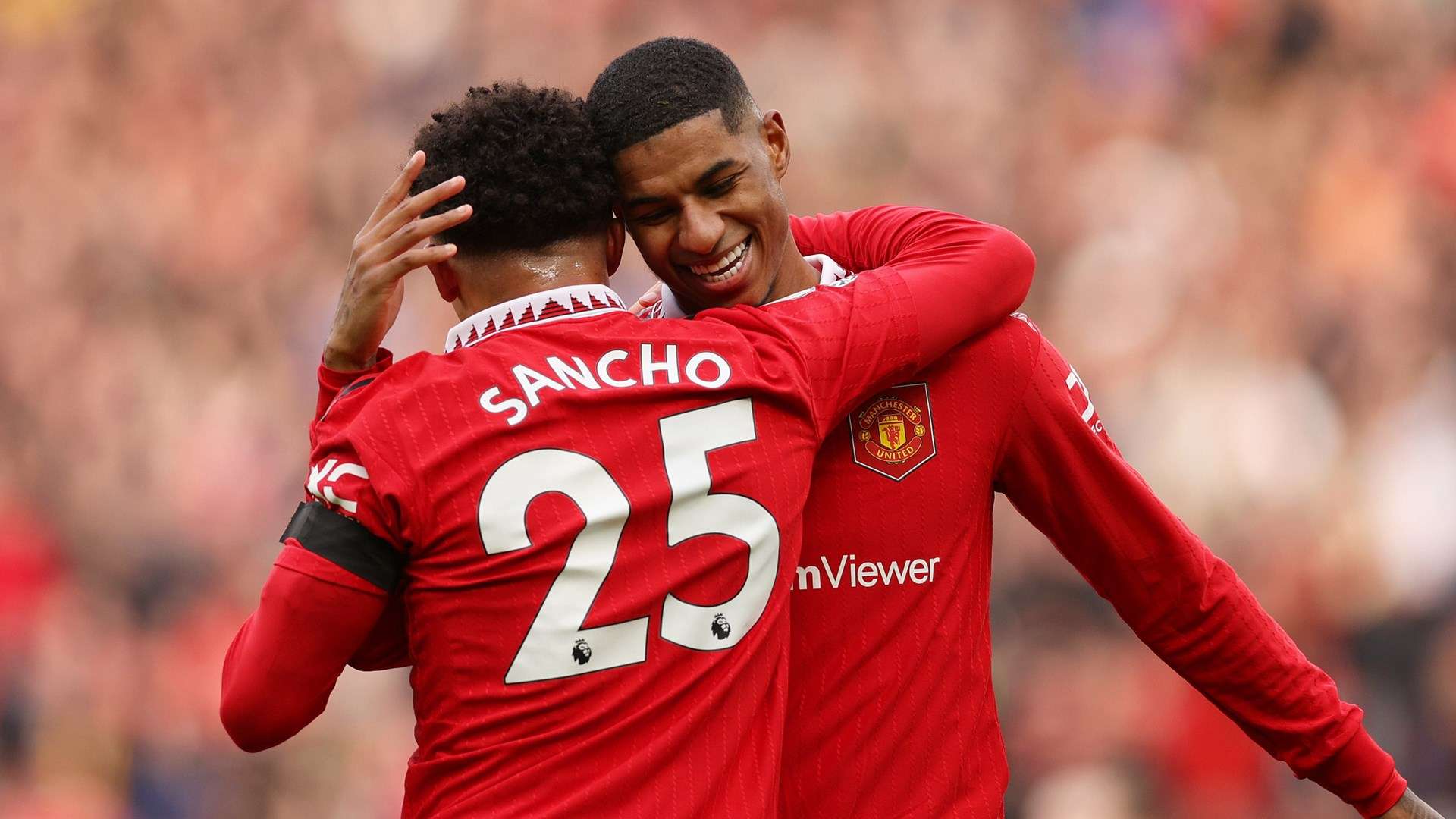 Jadon Sancho Marcus Rashford Manchester United 2022-23