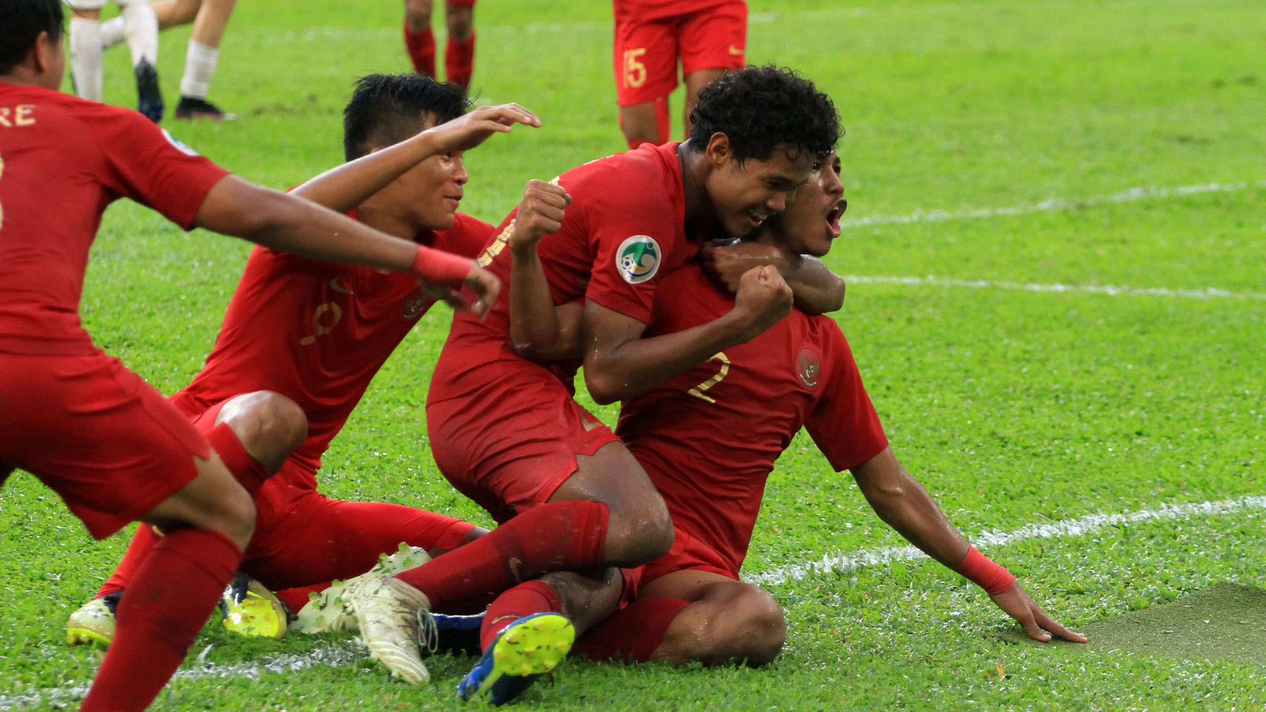 Selebrasi Indonesia U-16 Bagas Bagus