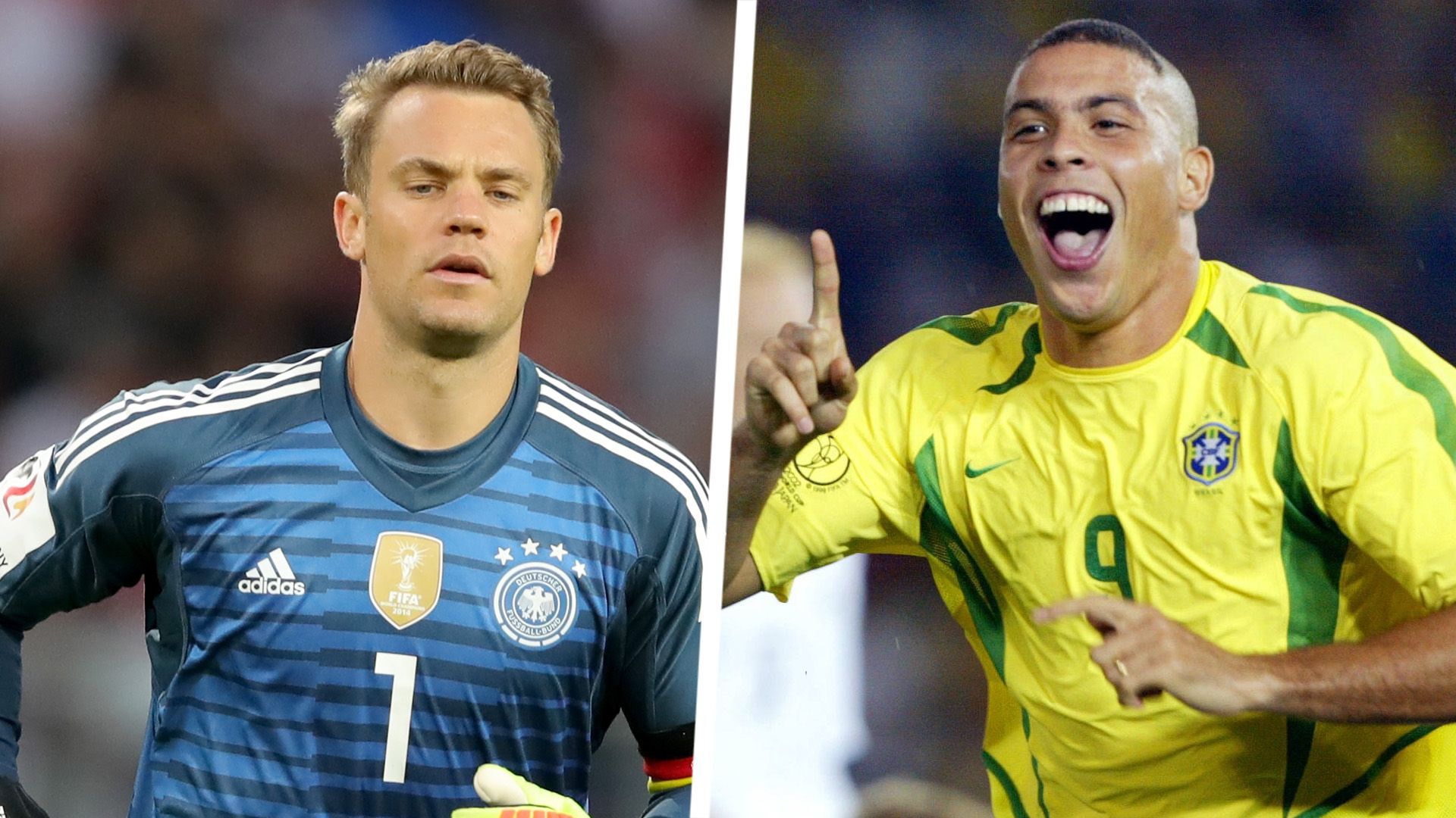 Manuel Neuer 2018 Ronaldo 2002 Split