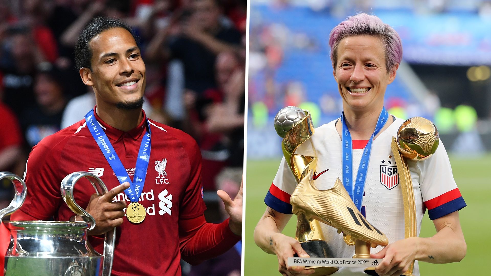 Virgil van Dijk Megan Rapinoe Liverpool USA