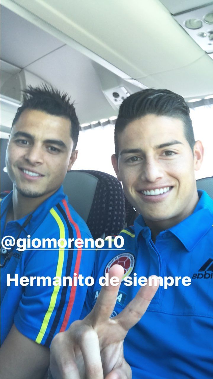James Rodríguez y Gio Moreno - Colombia