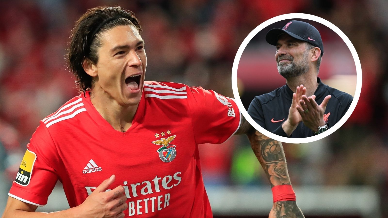 Darwin Nunez Jurgen Klopp GFX