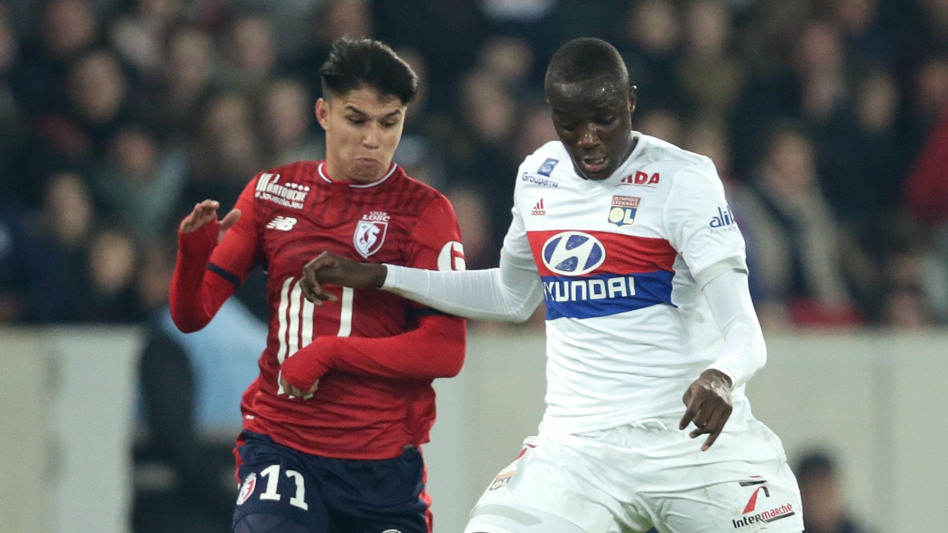 Luiz Araujo Tanguy Ndombele Lille Lyon 18022018 Ligue 1