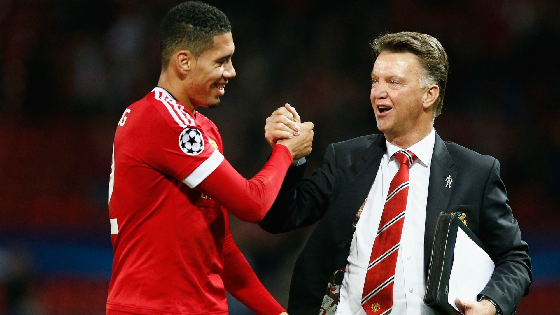 Chris Smalling Louis van Gaal Manchester United