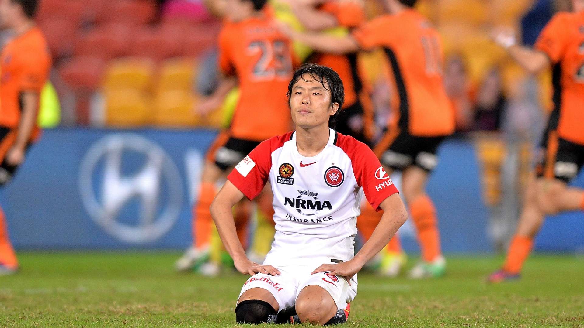 Jumpei Kusukami Brisbane Roar v Western Sydney Wanderers A-League 21042017