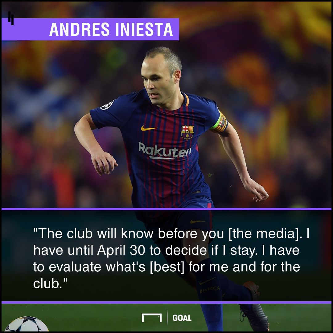 Iniesta quote future