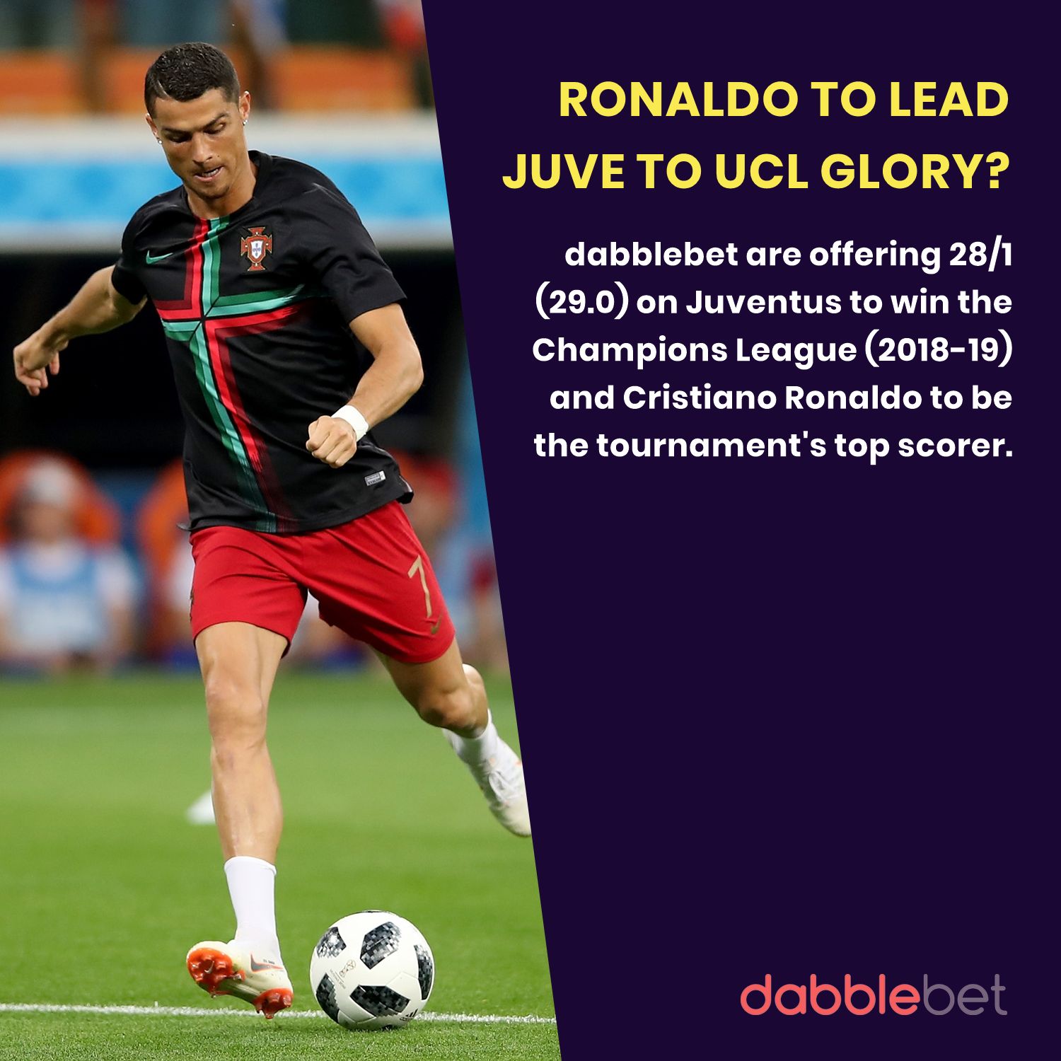 Cristiano Ronaldo Special odds dabblebet