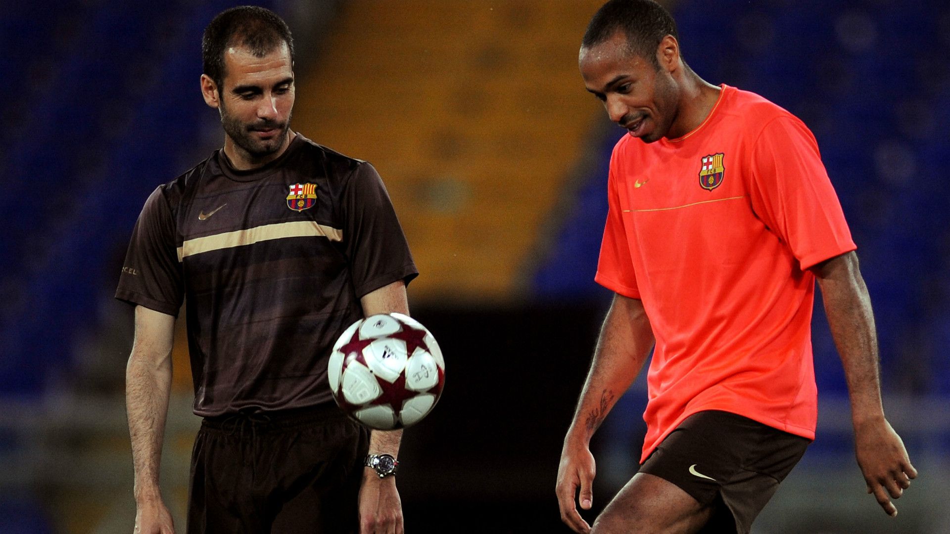 Thierry Henry Pep Guardiola Barcelona 26052009