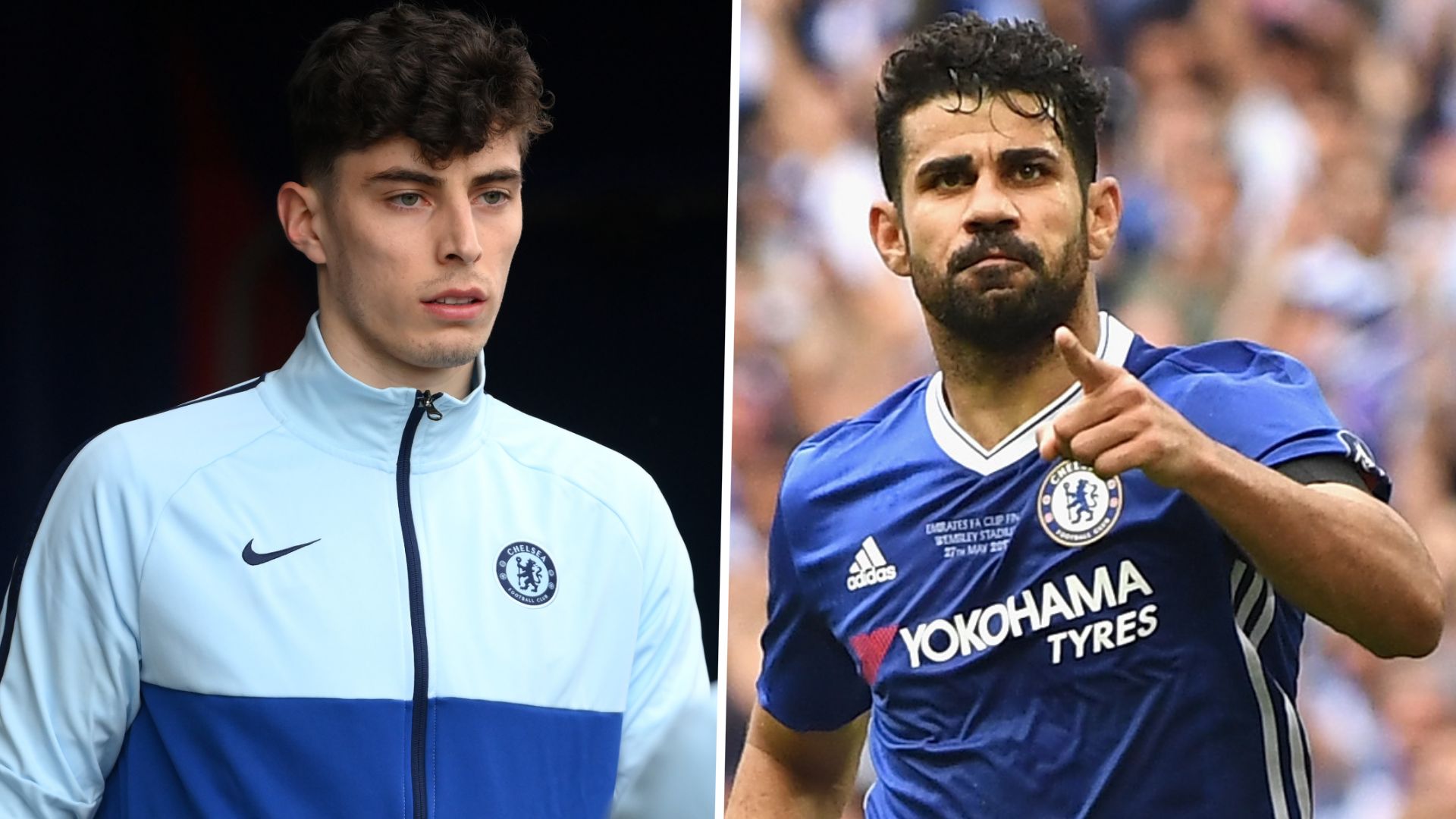 Diego Costa and Kai Havertz Chelsea