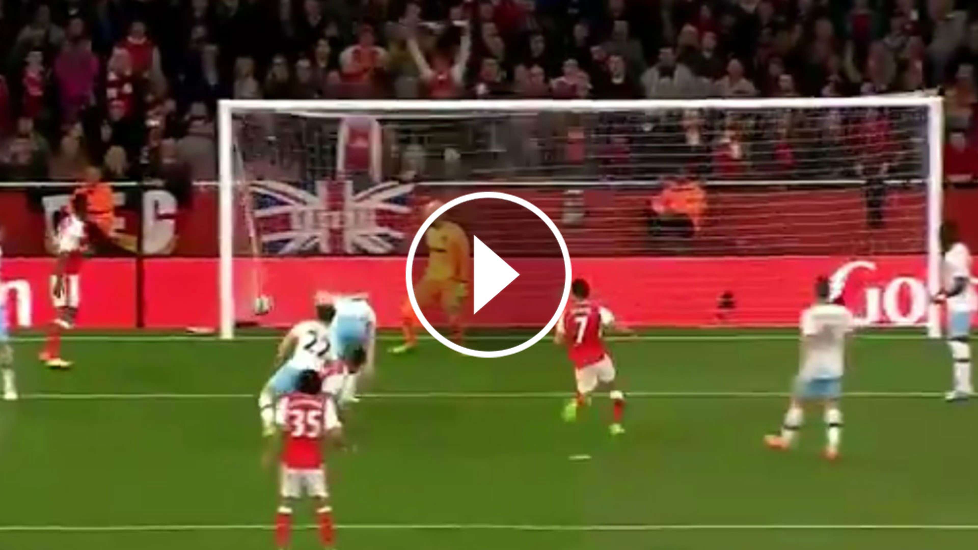 VIDEO PLAY Gol Arsenal West Ham Walcott 05042017