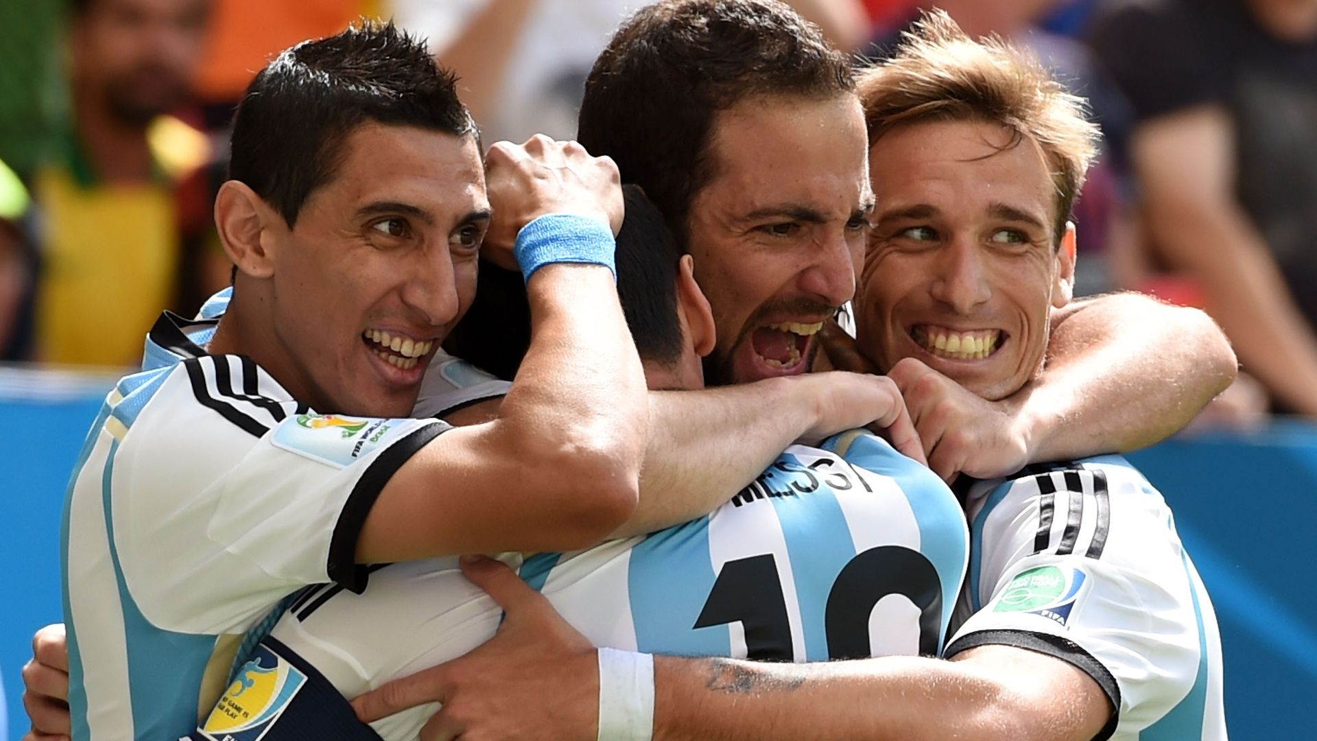 Celebración Higuaín vs Belgica | Mundial Brasil 2014