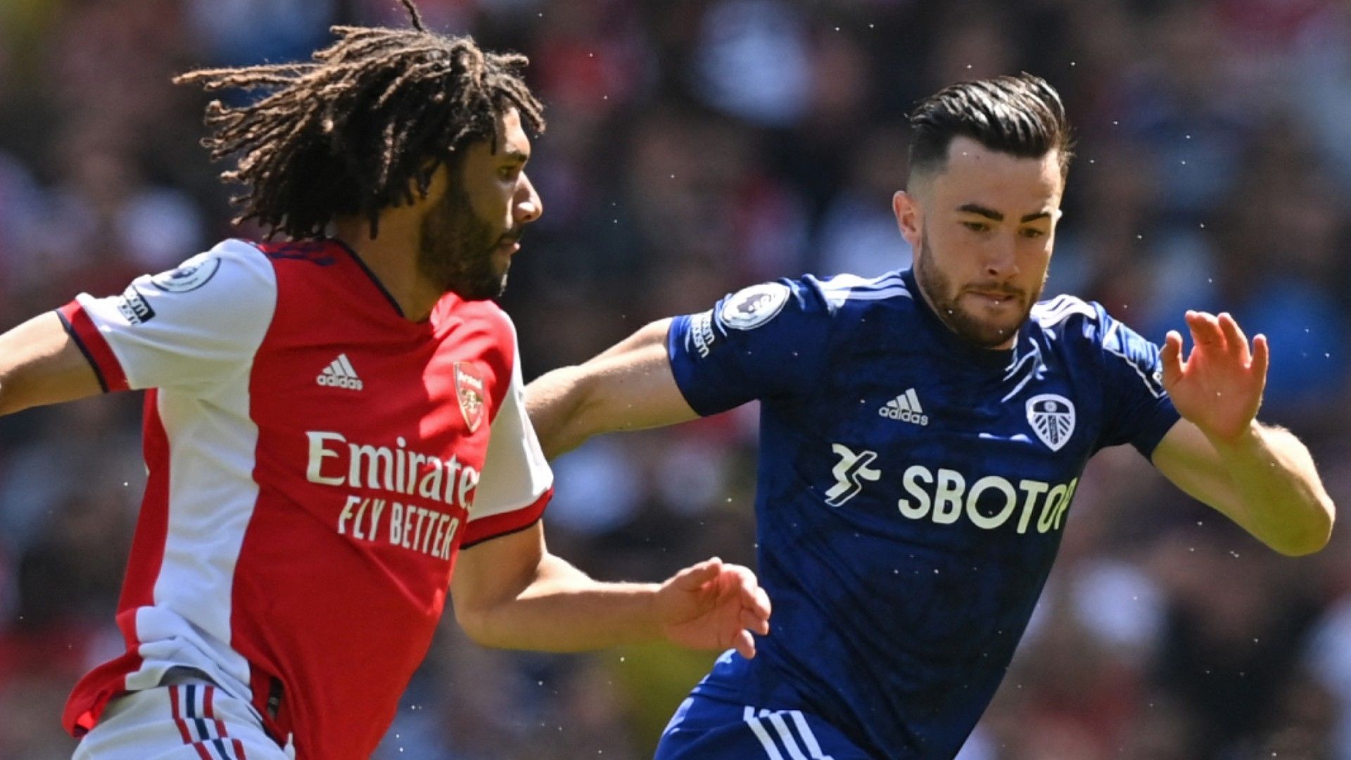 Mohamed Elneny Arsenal Jack Harrison Leeds 2021-22