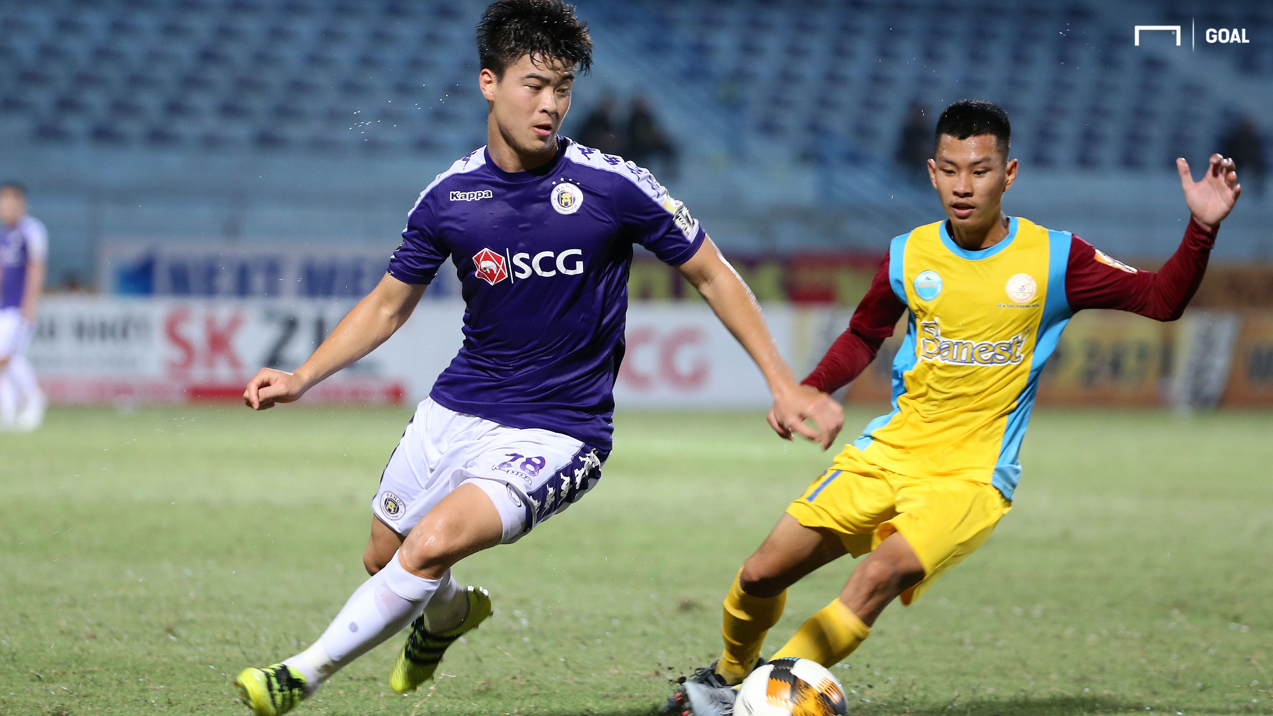 Do Duy Manh vs Pham Trum Tinh Ha Noi FC vs Sanna Khanh Hoa BVN Round 15 V.League 2019