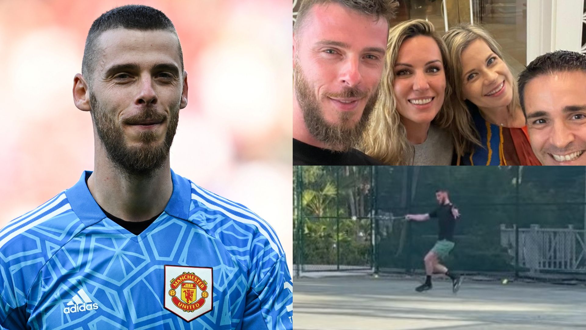 David de Gea holiday tennis
