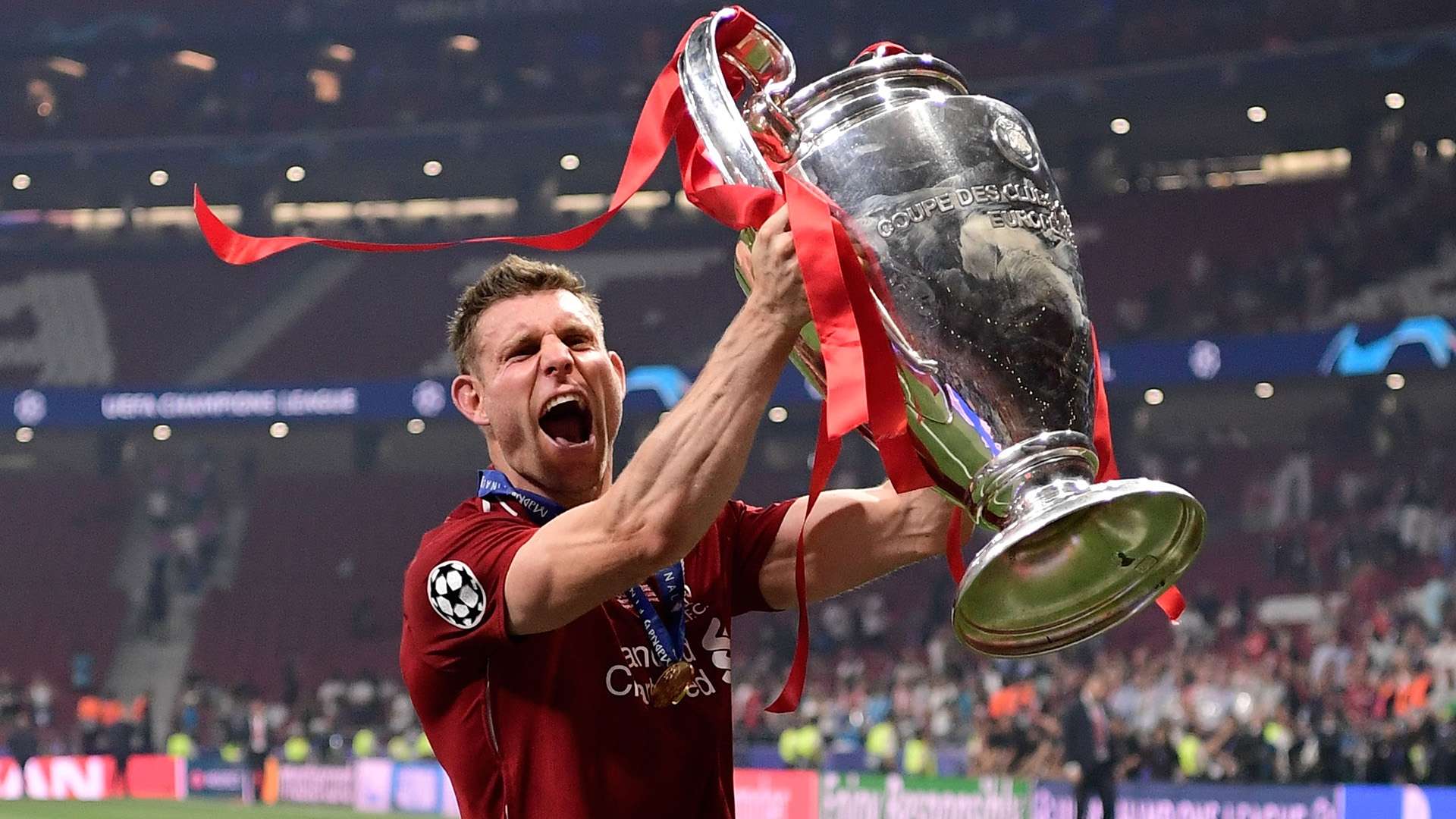 James Milner Liverpool Champions League trophy 2019