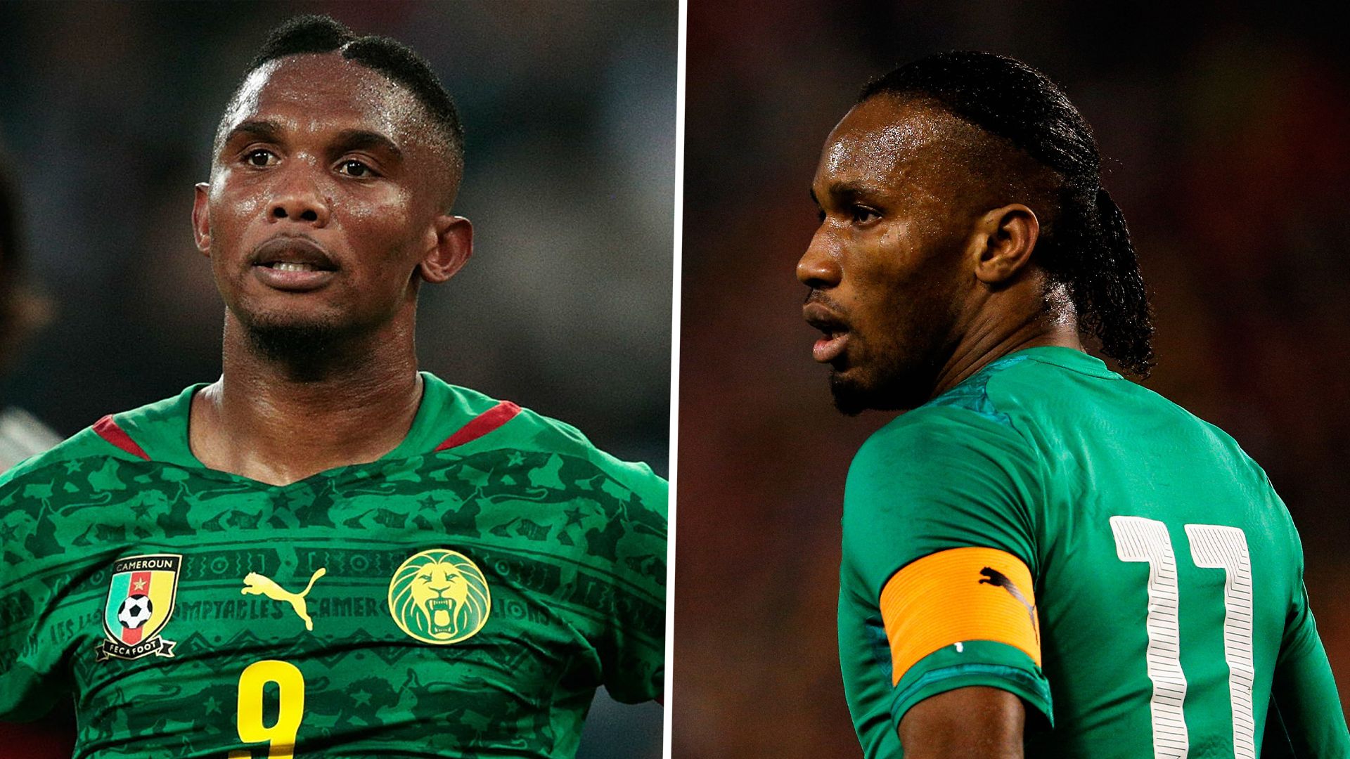 Samuel Eto'o Cameroon Didier Drogba Ivory Coast