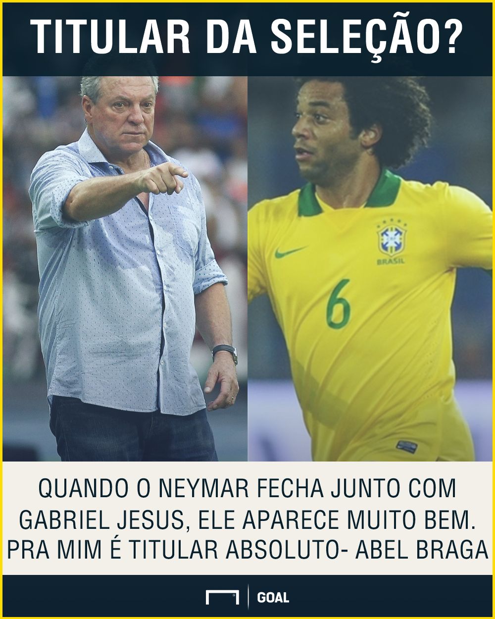 PS Abel Braga fala de Marcelo