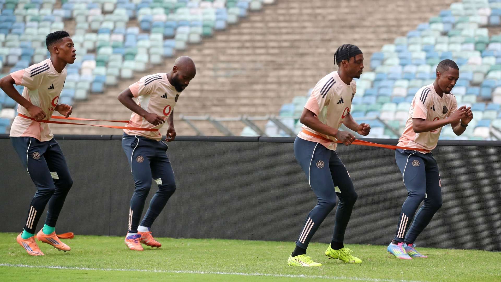 Makhehlene Makhaula, Bandile Shandu, and Patrick Maswanganyi, Orlando Pirates