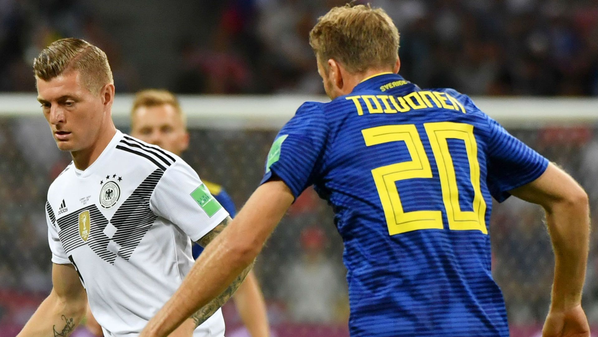 Ola Toivonen Sweden Toni Kroos Germany World Cup