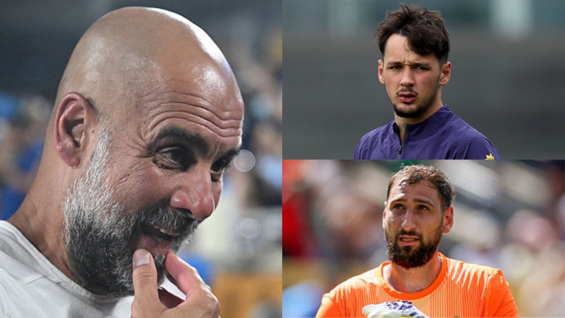 Guardiola, Trafford, Donnarumma
