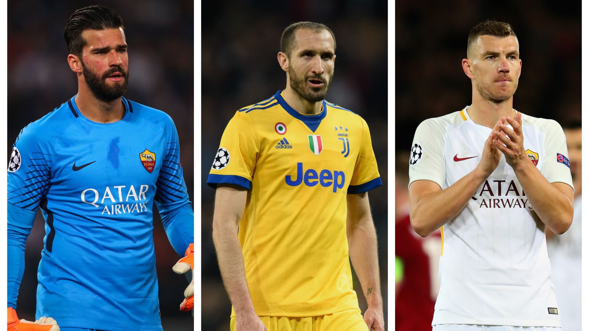 Alisson Chiellini Dzeko
