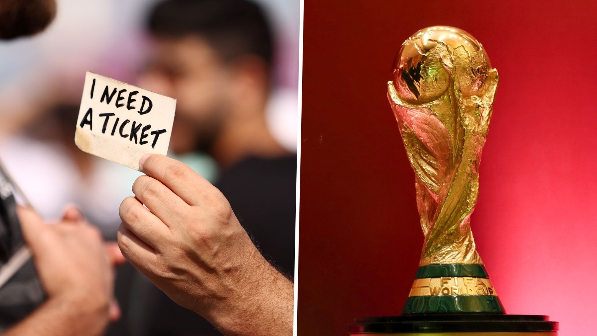 World Cup trophy ticket