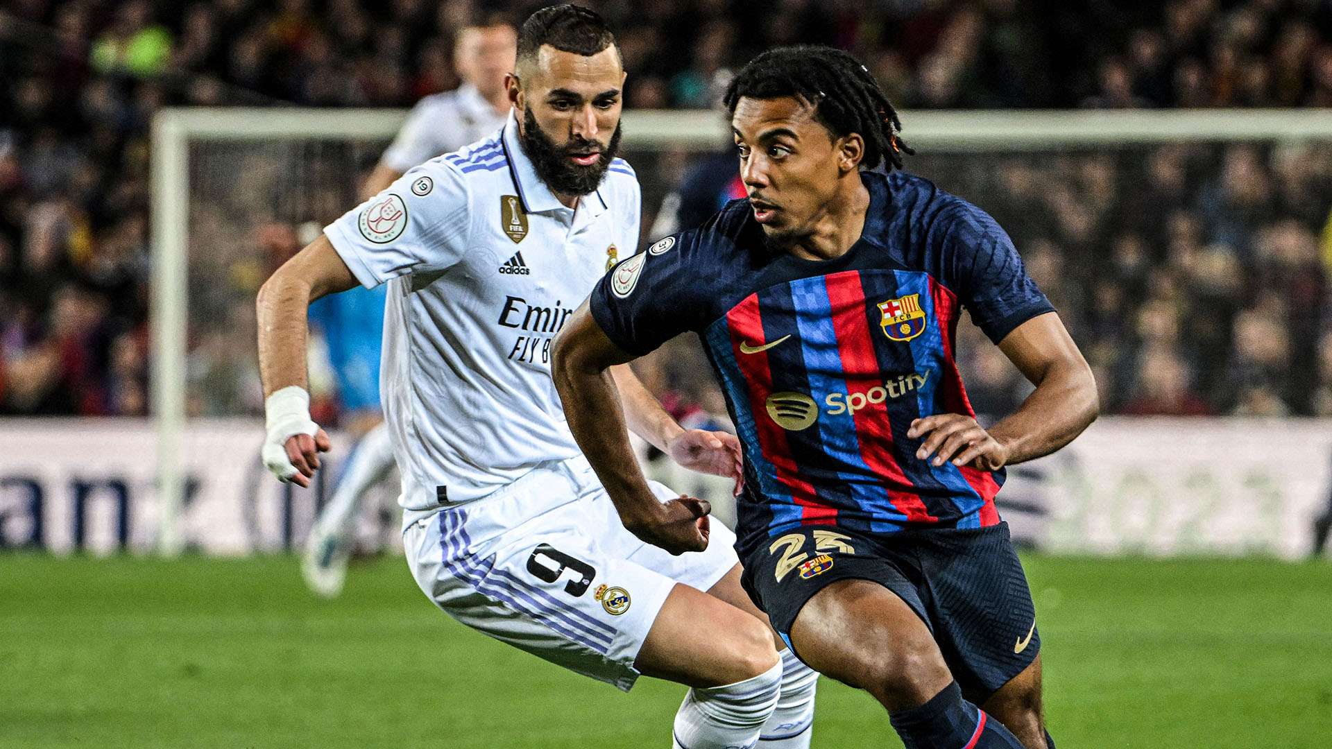 Jules Kounde Karim Benzema Barcelona Real Madrid 2022-23