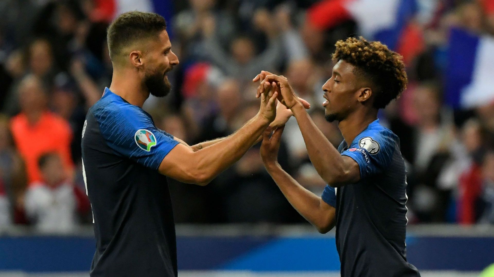 Olivier Giroud Kingsley Coman France Albania
