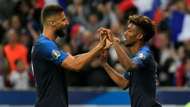 Olivier Giroud Kingsley Coman France Albania