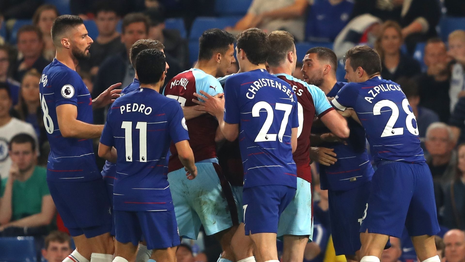 Chelsea brawl with Burnley