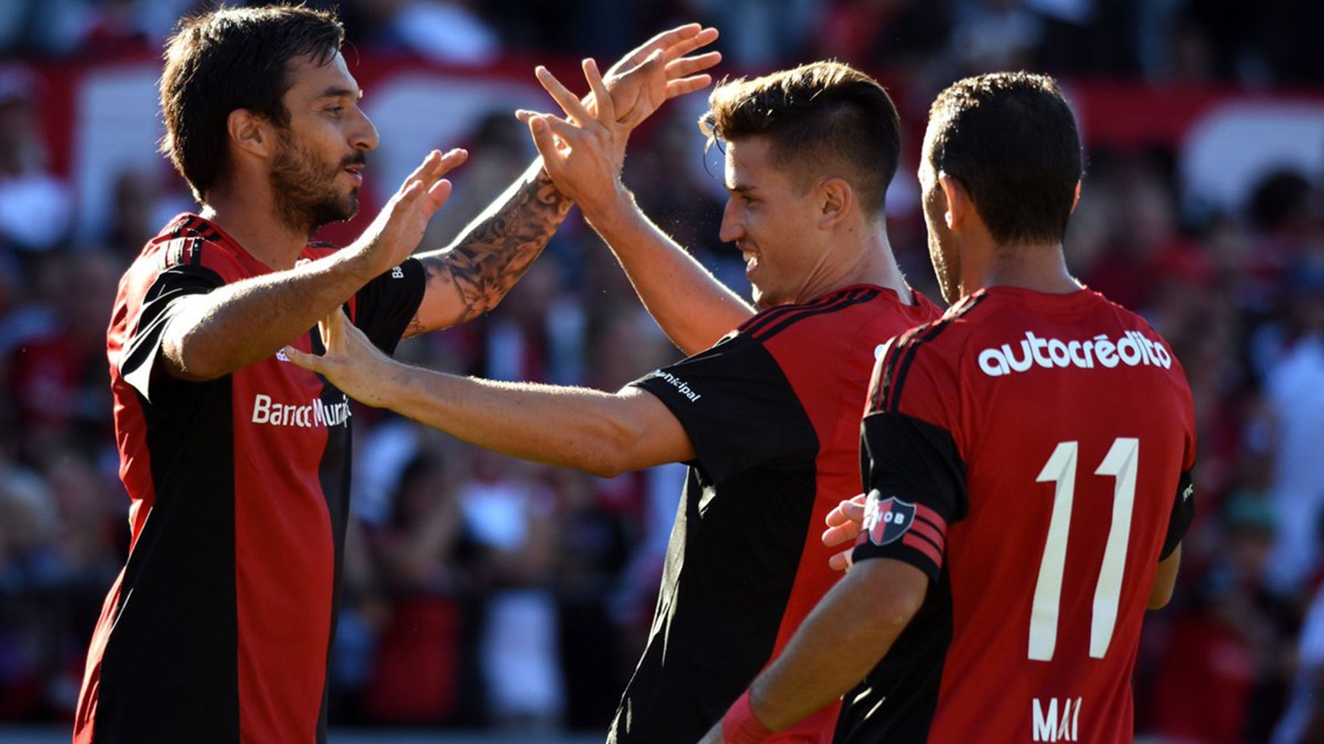 Ignacio Scocco Maximiliano Rodriguez Newells Velez Primera Division 18032017