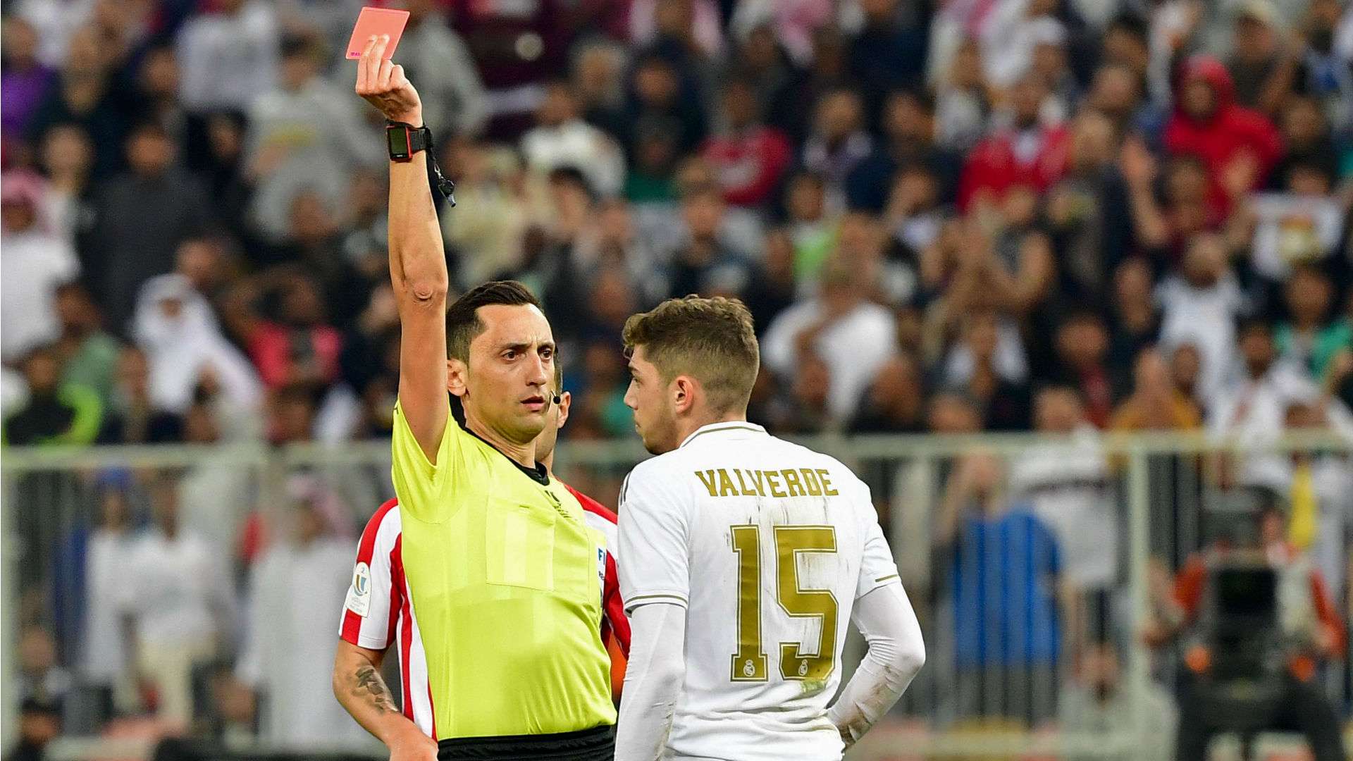 Valverde red card Real Madrid