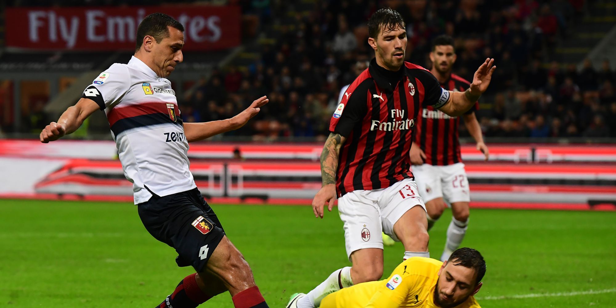 Alessio Romagnoli Milan Genoa Serie A