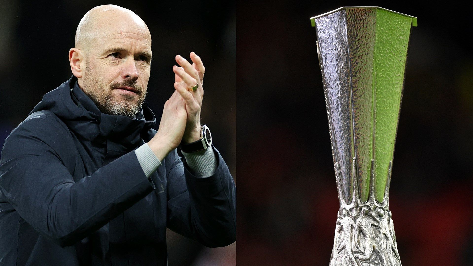 Erik ten Hag UEL trophy